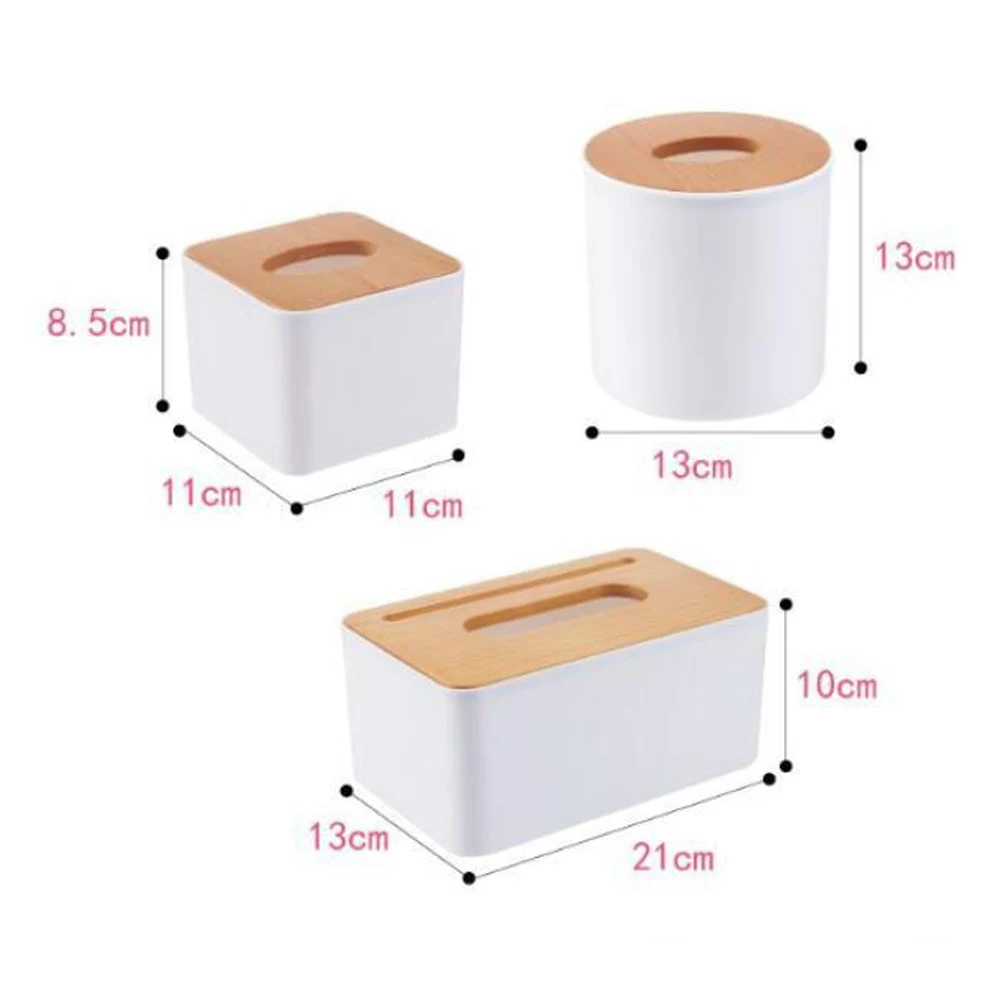 Пластиковый ящик для салфеток Деревянный чехол дома держатель автомобильных