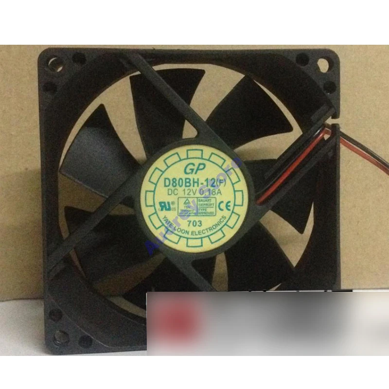 

Вентилятор охлаждения с двумя шариковыми подшипниками, 8025, 12 В, 2700 А, 8 см, об/мин