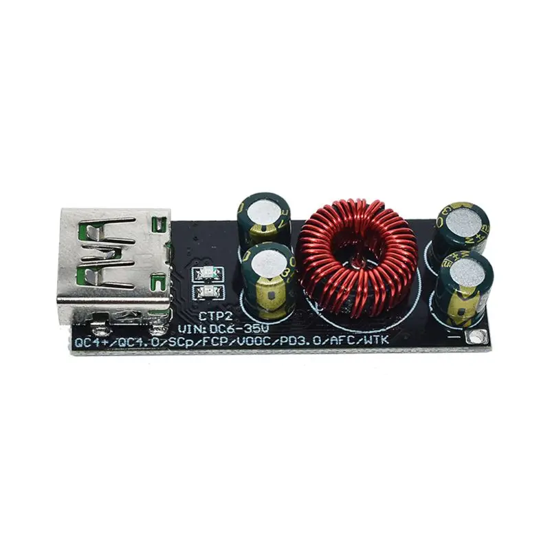 

New Mobile Phone SW3518 Quick Charger Adapter Module 6-35V QC4.0 PD3.0 USB Type-C Cellphone Fast Charge Board Support VOOC