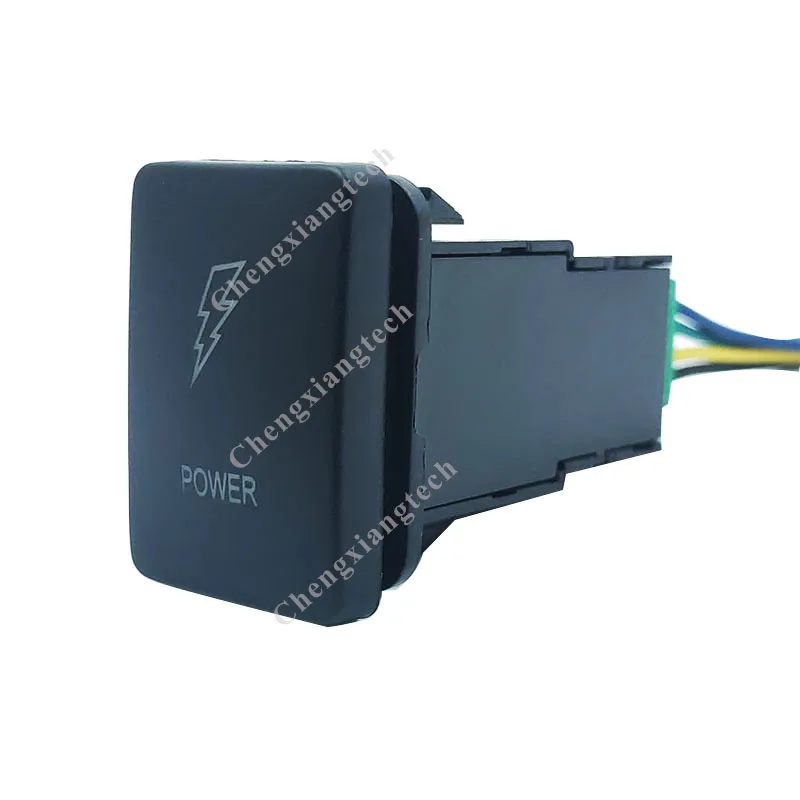 12V 3Amp синий светодиодный Мощность кнопочный Переключатель ВКЛ/ВЫКЛ для Toyota 2015 Hilux
