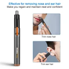 USB Аккумуляторный триммер для волос в носу, безболезненная обрезка, быстрая зарядка, бесшумный беспроводной электрический триммер для волос в носу и ушах для мужчин и женщин
