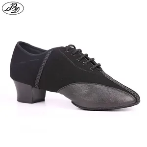Мужские кроссовки для латиноамериканских танцев BD475, обувь из натуральной кожи с раздельной подошвой для бальных танцев, спортивная обувь для тренировок и соревнований