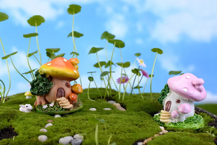 Мини-гриб аксессуары Terrarium цветочные горшки сказочные фигурки для кукольного