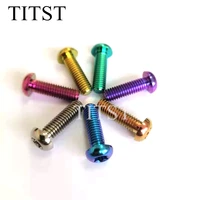 titst iso7380 m8 torx button head titanium screws one lot 2 pcs