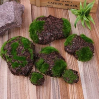 6pcs artificial plants fake rock foam sawdust moss stone home garden decoration chip micro landscap grass pet toy fake greenery