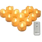 Упаковка из 3 беспламенных рождественских свечей с пультом дистанционного управления, пластиковые декоративные новогодние голосовые свечи для свадьбы