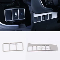 stainless steel for mitsubishi outlander 2014 2015 2016 car headlamps adjustment switch cover trim styling accessories 2pcs