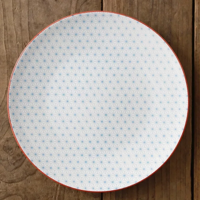 Gypsophila (blue) Керамическая обеденная тарелка, фарфоровая десертная тарелка, столовая посуда, тарелка для торта, посуда, 10,5 дюймов, joro - Цвет: Gypsophila (blue)