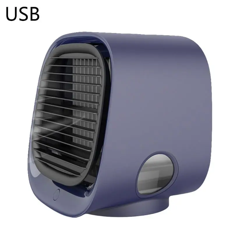

Mini Portable USB Rechargeable Air Conditioner 3 in 1 Cooler Humidifier Purifier