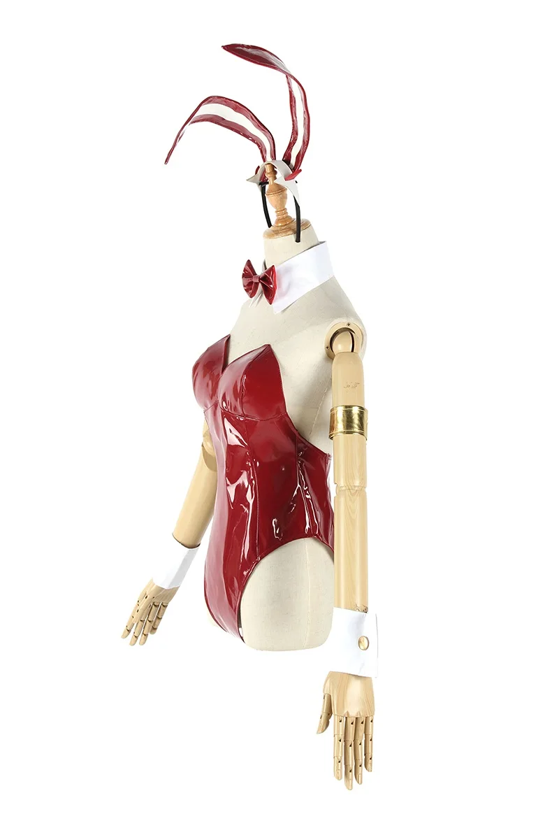 Унисекс кожаный костюм для косплея из аниме Cos 02 ZERO TWO Bunny Girl Индивидуальный размер