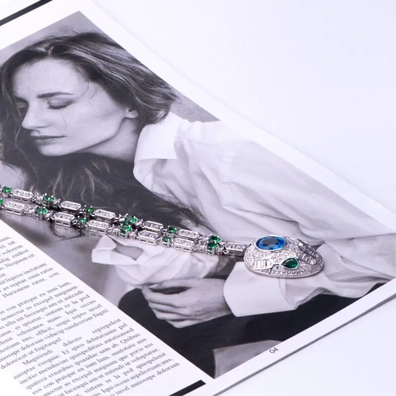 Новая цветная цепочка для ключиц из титанового сплава классическое ожерелье