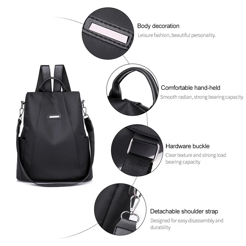 Женский модный рюкзак Оксфорд многофункциональные сумки женские противоугонные