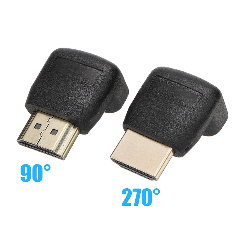 2 шт. 90 градусов + 270 под прямым углом совместимому с HDMI адаптер Папа мама разъем