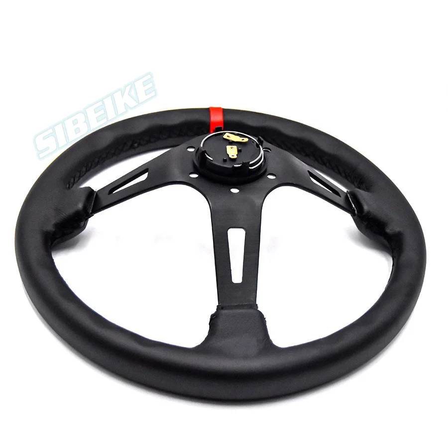 Рулевое колесо 350 мм красный Дрифт для гонок модифицированный автомобильный