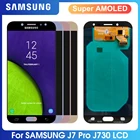 ЖК-дисплей 5,5 дюймов Super AMOLED для Samsung Galaxy J7 Pro, сенсорный экран с дигитайзером в сборе для SamsungJ7 2017 J730 J730F, экран