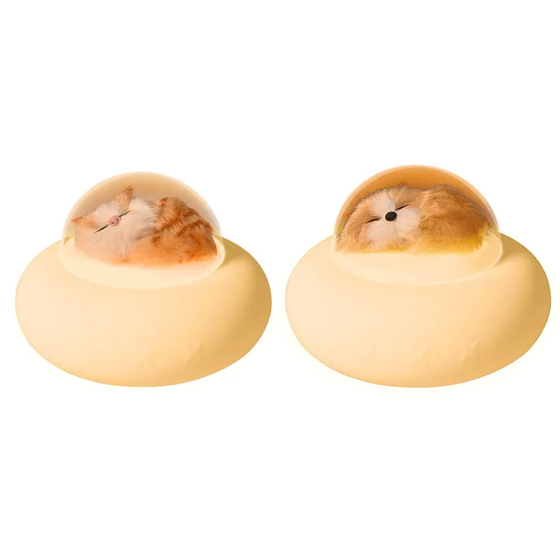 

Pet Led Night Light Press Sensor USB Silicone Spaceship For Kids