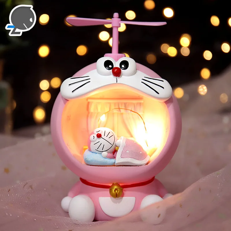 

Xinqite Resin Craft Ornament Cartoon Cute Blue xiao ding Flight Nightlight xingx deng Decoration Gifts and Toys