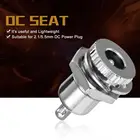 Разъем питания постоянного тока, гнездовой разъем для монтажа панели, разъем для питания постоянного тока 2,15,5 мм, серебристый, Прямая поставка, оптовая продажа