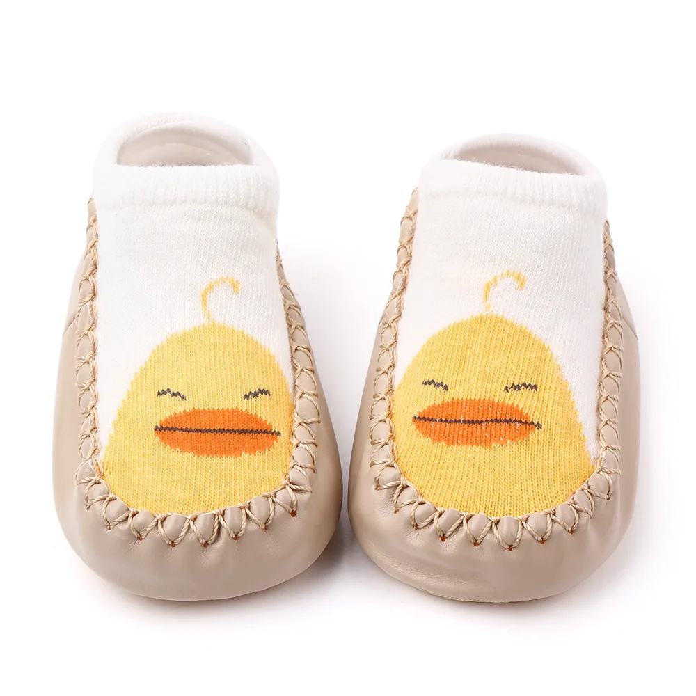 Модные милые Мультяшные Нескользящие хлопковые носки для маленьких девочек и