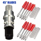 1 шт. алюминиевый держатель лезвия Graphtec CB09 + 10 шт. лезвий 45 градусов для винилового режущего плоттера, резак, машинные инструменты, аксессуары