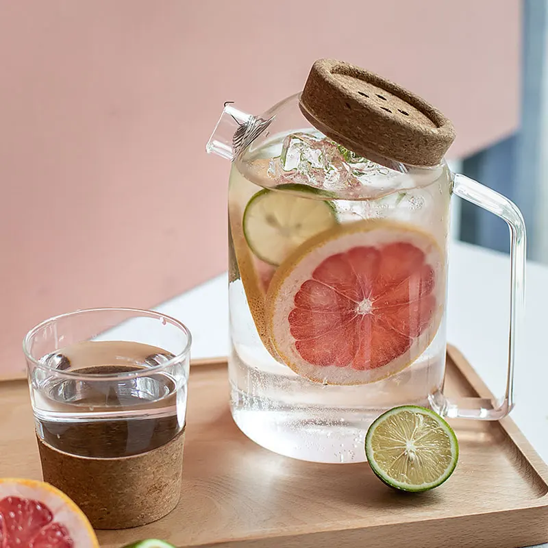 Набор креативных прозрачных чайных горшков из боросированного стекла емкостью