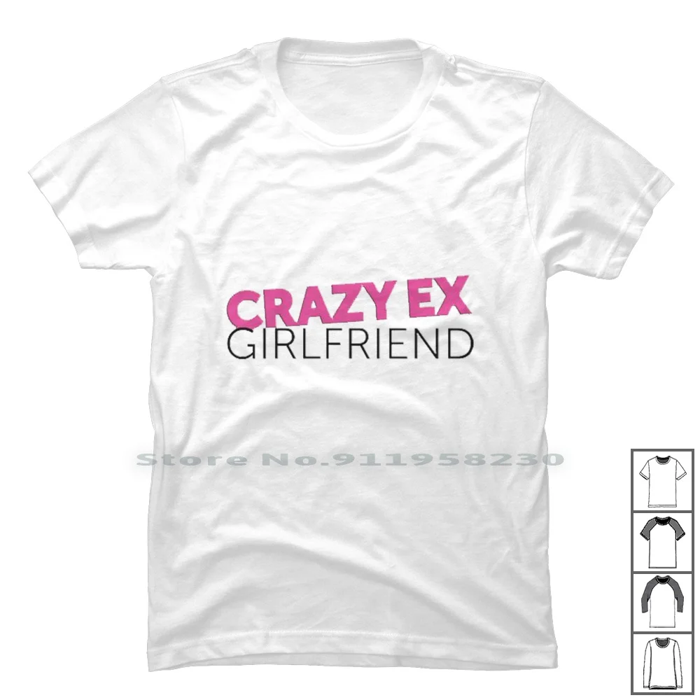 Футболка с надписью Crazy Ex Girl Friend 100% хлопок лимитированный выпуск трендовая модель