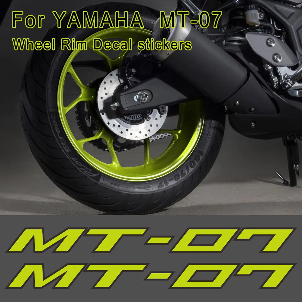 Для YAMAHA MT-07 MT07 MT 07 наклейки колесо с наклейками обод танковый шлем колесики для тела диски светоотражающий мотоциклетный