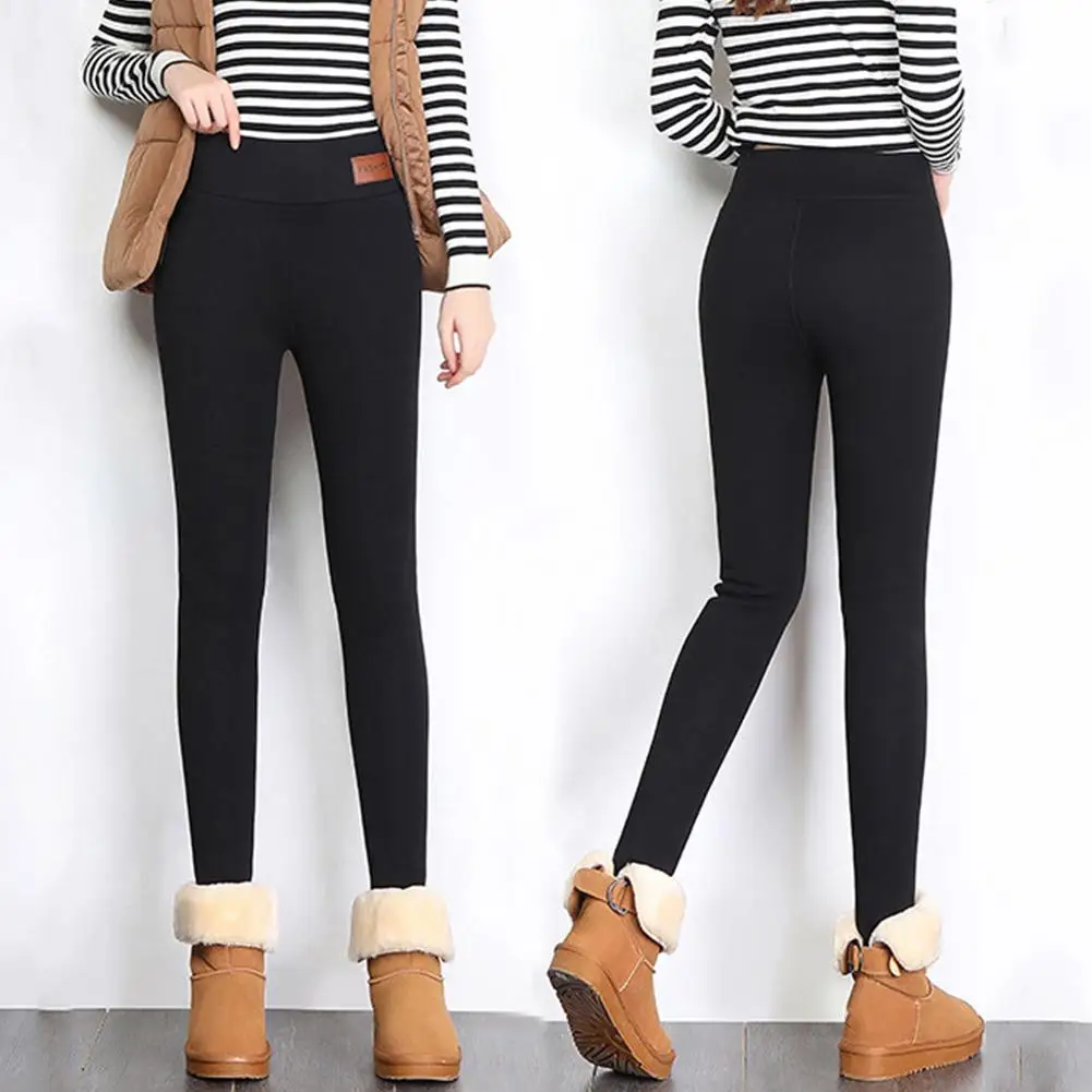 Женские маленькие китайские зимние штаны теплые толстые флисовые брюки с