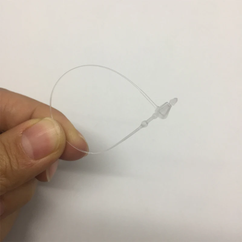 Белая черная прозрачная застежка для безопасности пластиковая бирка галстуков 3