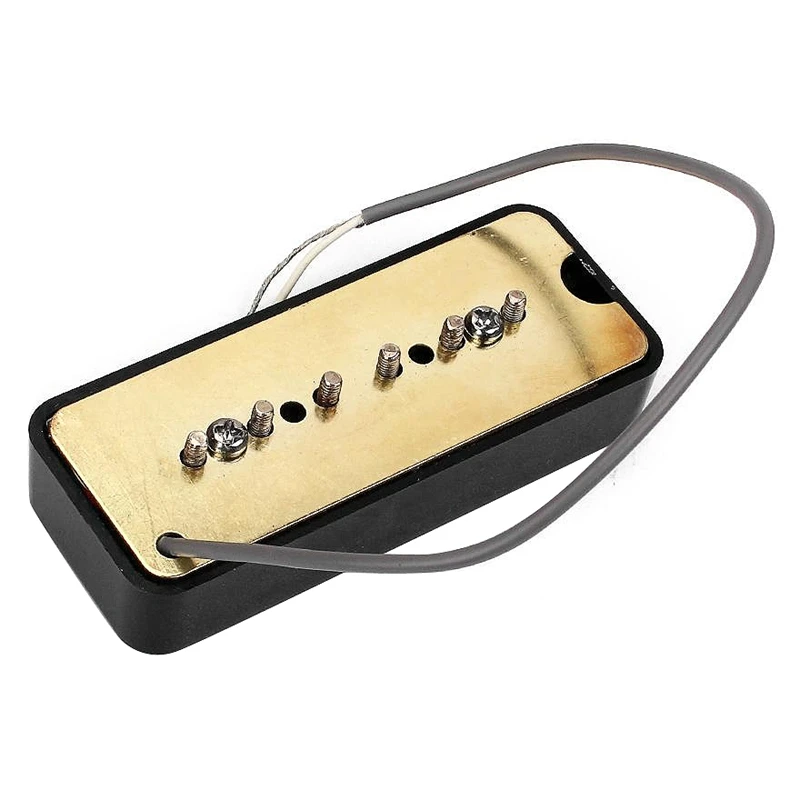 

A Pair of Black Single Coil Soap Bar Pickups for P-90 P90 Electric Guitar 50mm / 52mm Hole Space