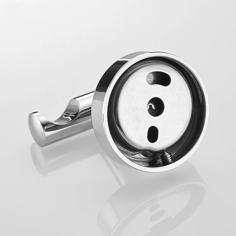 Хромированный полированный крючок для одежды из нержавеющей стали настенный