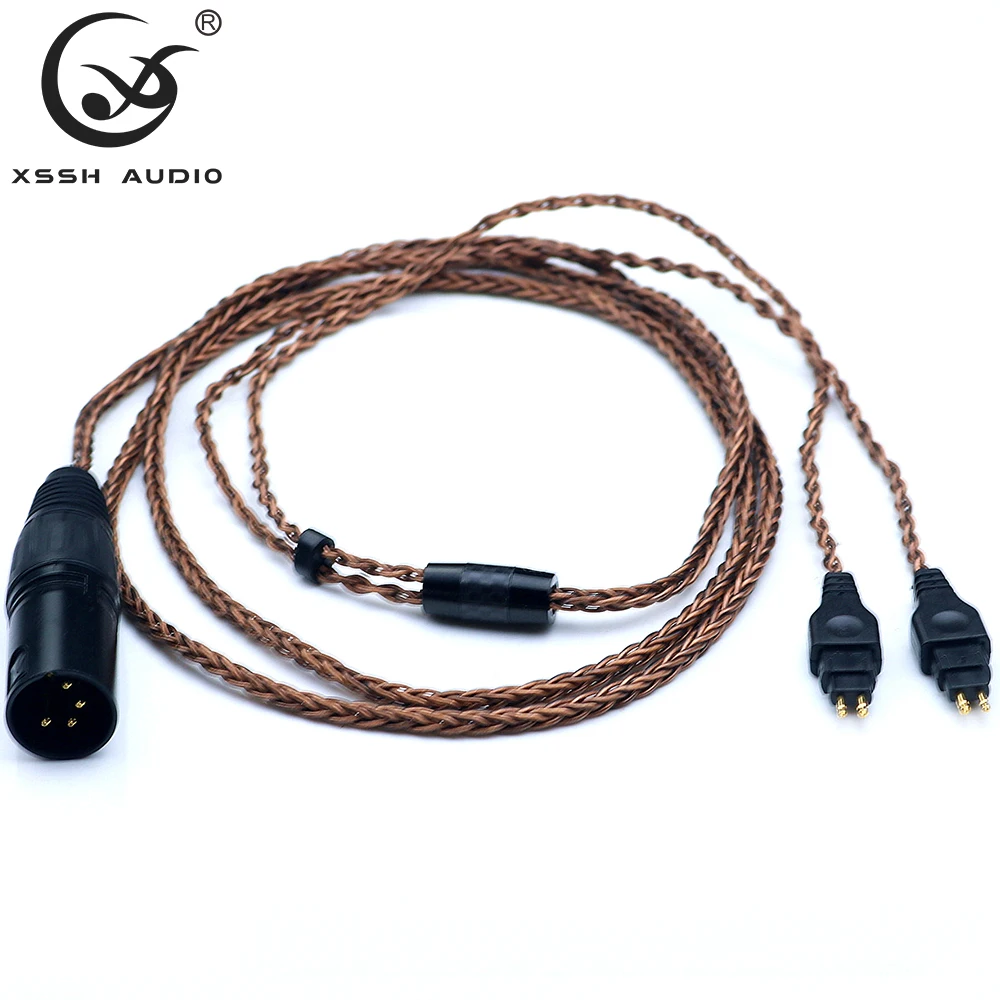 

XSSH audio YIVO HIFI OFC pure copper Male 4 pins XLR to 0.78 2pin 0.78mm Cables Headphone Earphone Extension Cable Wire Cord