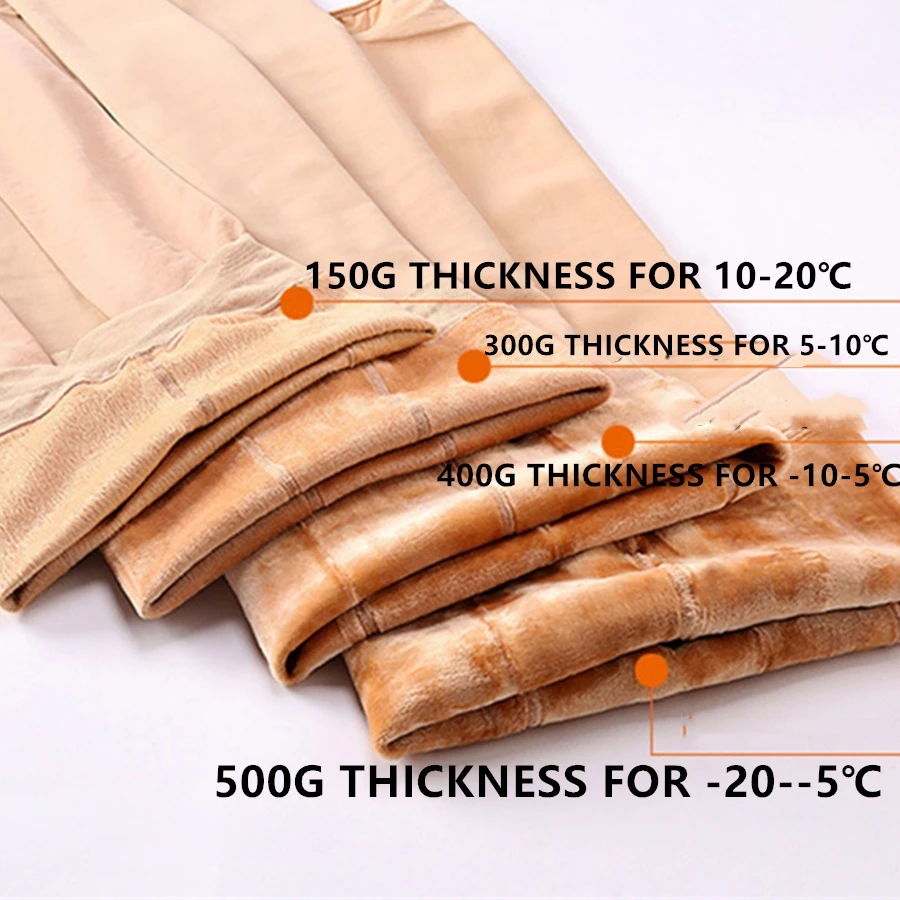 

XPAY Winter Lady Cozy Opaque Microfiber Fleece Lined Warm Thick Tights Stirrup Leggings Stocking Fast Delivery