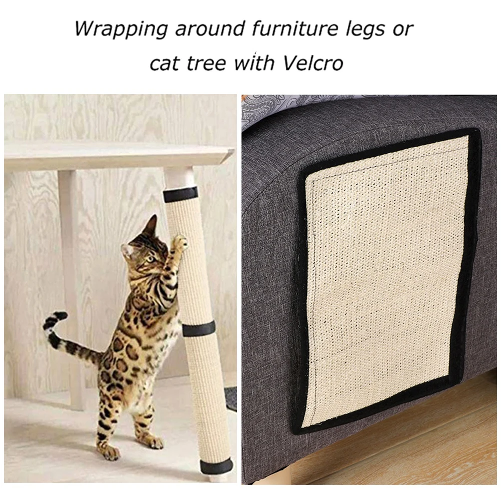 

Коврик-Когтеточка для кошек из натурального сизаля, защита для мебели, дивана