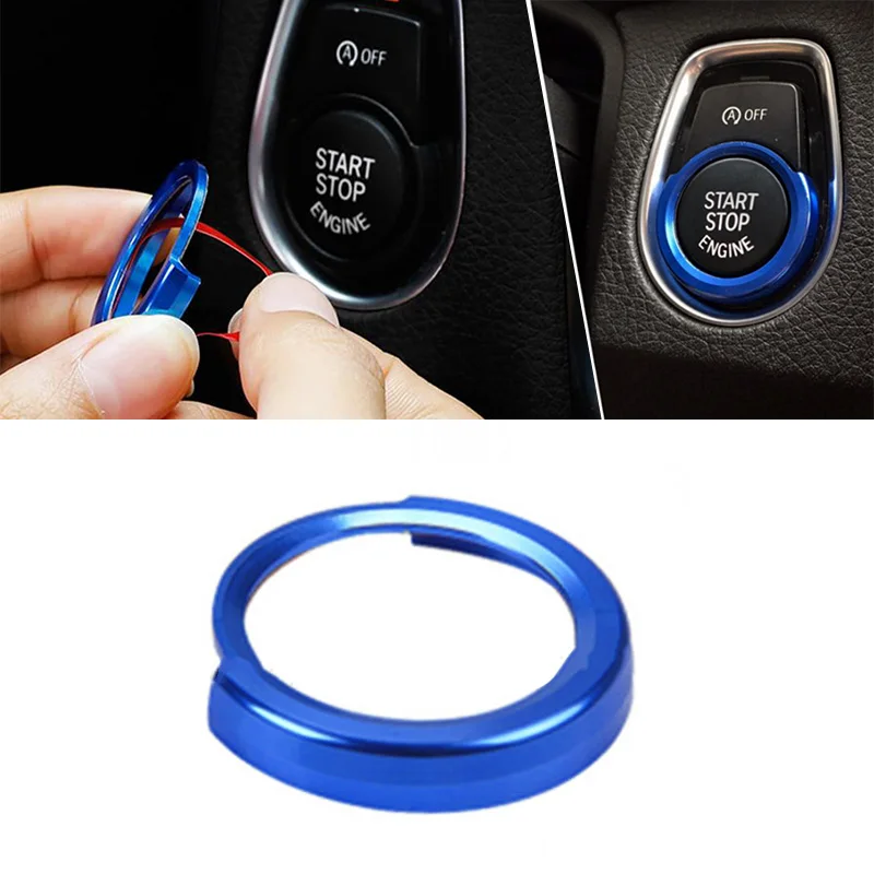 Автомобильные аксессуары ключ кнопка запуска интерьер консоль из нержавеющей