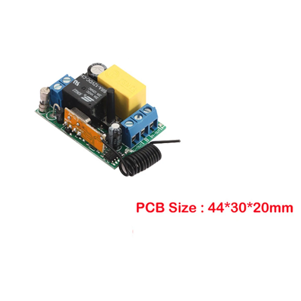 AC 220V Mini Wireless RF Remote Control Light Switch 10A Relay 1CH Receiver Module+Transmitter