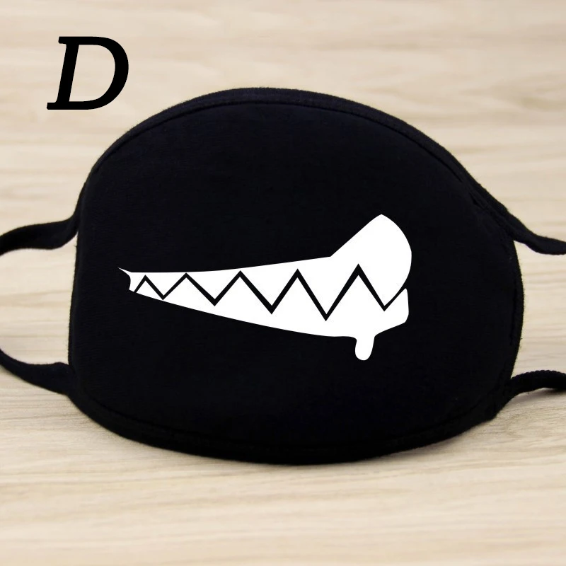 Мультяшная маска модная противотуманная/Пылезащитная/Ветрозащитная хлопковая