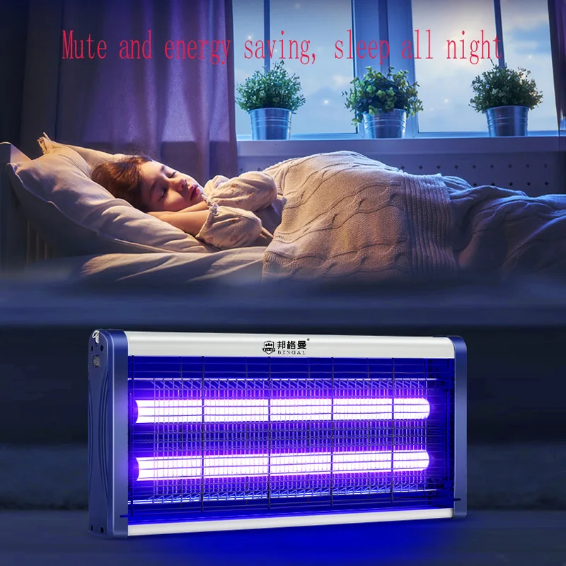 

2021 Efficient Fly Killer Electric Shock Mosquito Insect Killer Trap Moth Fly Wasp Led Night Lamp Bug Light Killing Pest Control