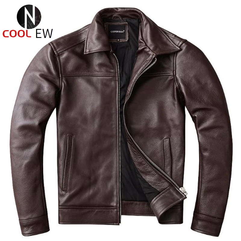 

2020 Brand Genuine Leather Bomber Jackets For Man Plus Size 5XL Flight Men Cowhide Coat Automotive Streetwear Europ Clothes AA24