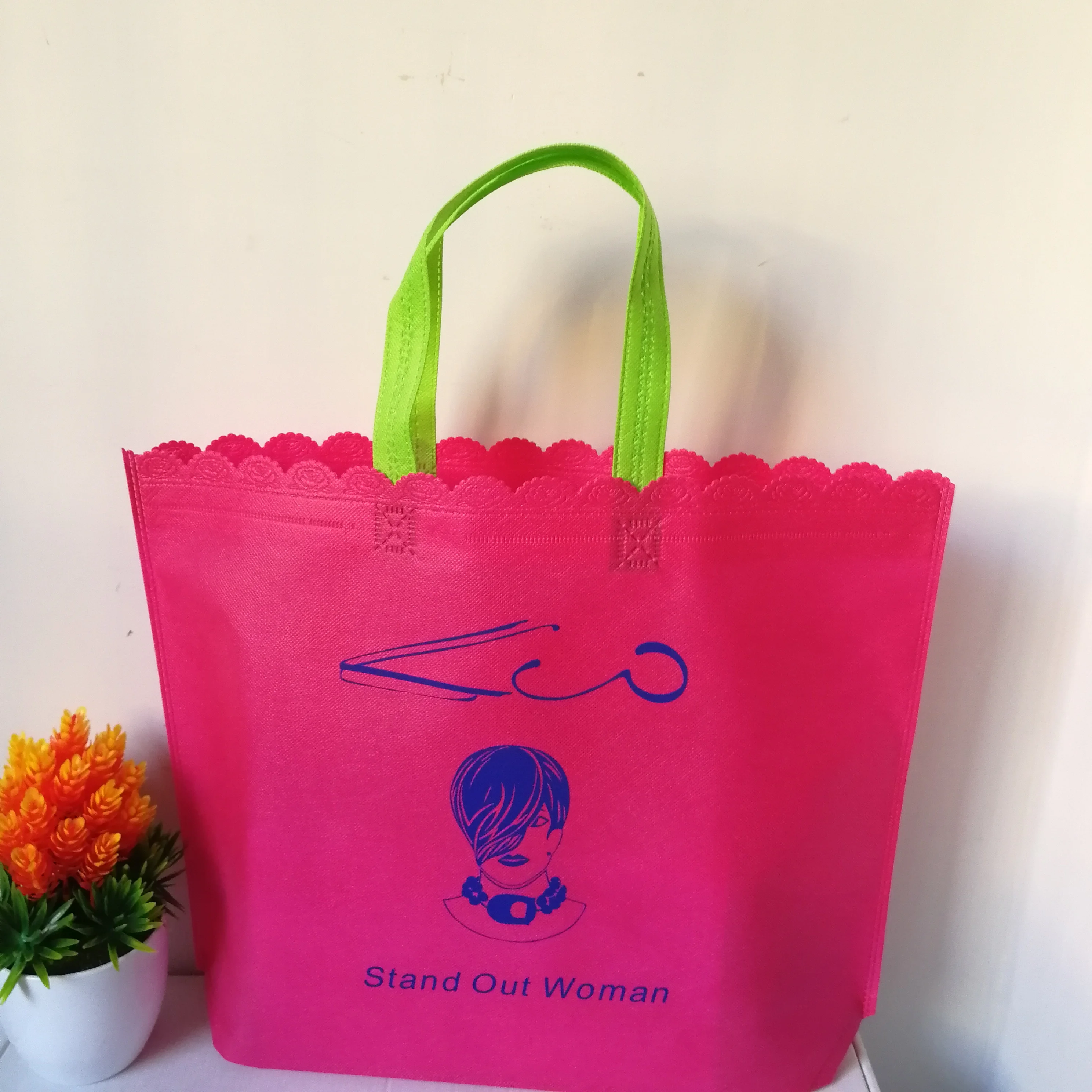 Оптовая продажа 500 шт./лот новая печать на заказ Нетканая сумка для покупок