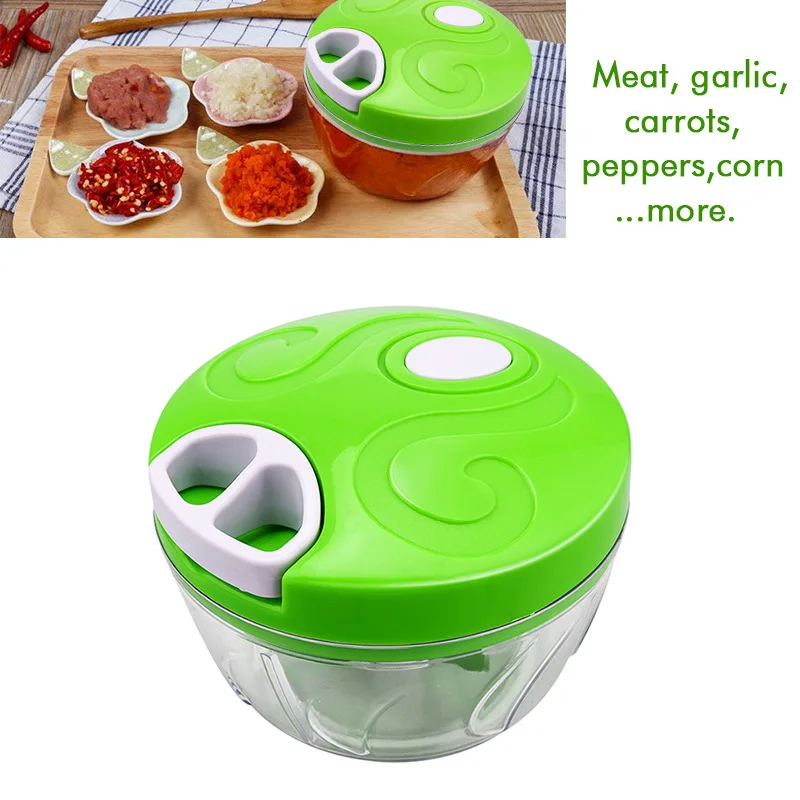 Ручной Измельчитель Овощей Мясорубка Измельчите Чеснок Резак Вытягивающий
