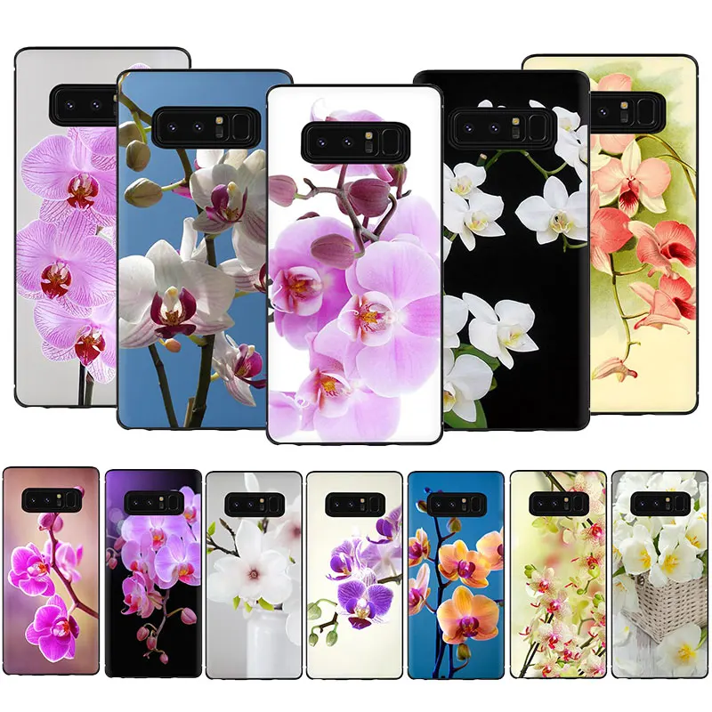Цветной мягкий чехол для телефона из ТПУ с изображением цветов орхидеи Samsung A2 Core A5