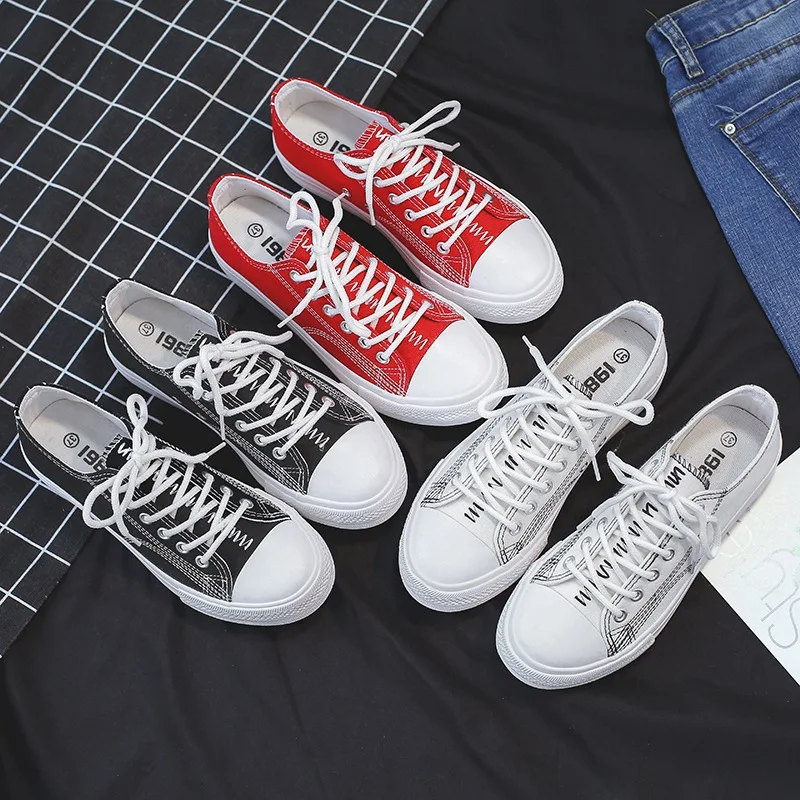 Женские парусиновые туфли в стиле ретро классические кроссовки теннисная обувь