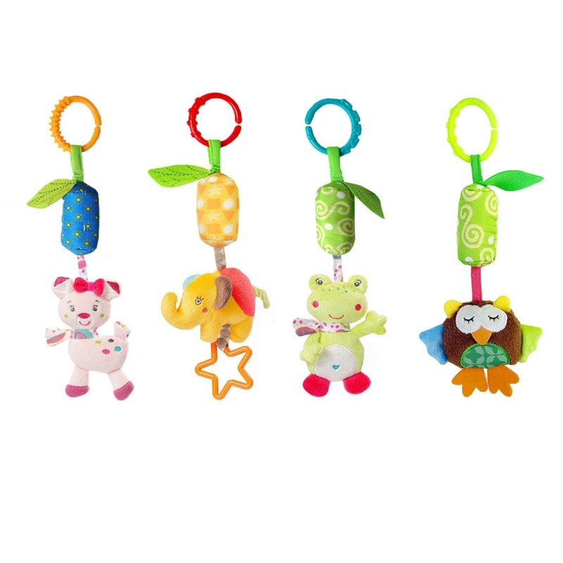 2020 Новый InfantMobile для малышей с рисунками животных плюшевые игрушки кровать