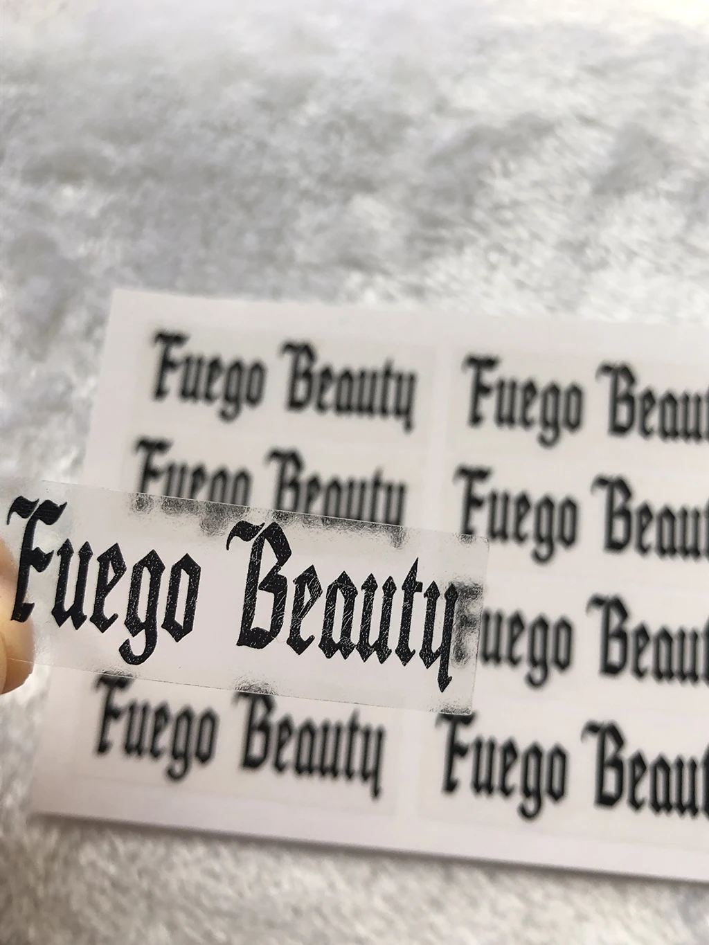 Наклейка с логотипом Прозрачный фон для трубки 5x1 8 см | Дом и сад