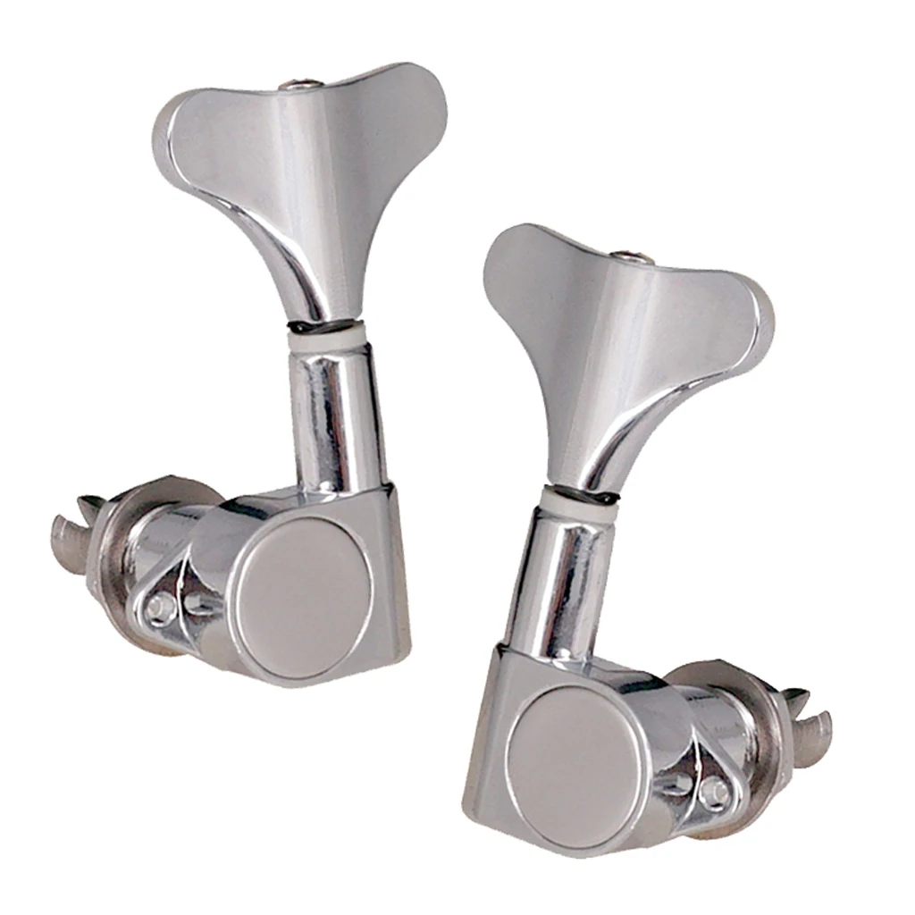

Set Of 6 Electric Bass Tuning Keys Tuners Left+Right 56 X 27.9mm Sliver