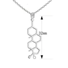 Ожерелье с подвеской в виде молекулы, с цепочкой 50 см