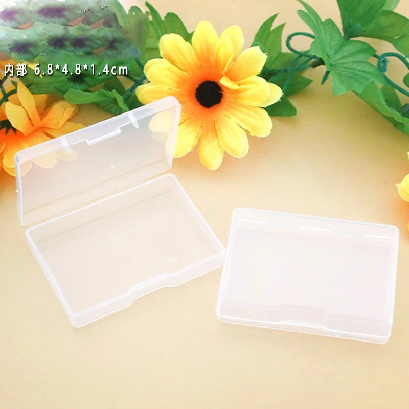 

Полипропиленовая пустая коробка, прозрачная пластиковая коробка, прямоугольная Закрытая Коробка для хранения, детали, фотобокс
