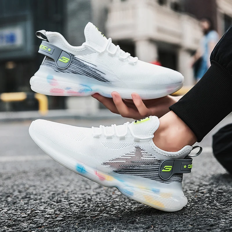 Новая мужская обувь для бега дышащая Спортивная на открытом воздухе светильник