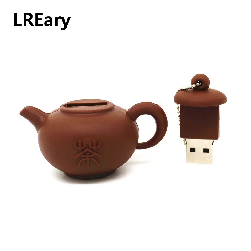 Чайный чайник модель флеш диск USB 2 0 128 МБ 4 ГБ 8 16 карта памяти 64 Гб ручка накопитель